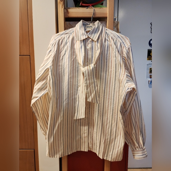 Hermes Tops - Hermes silk shirt sz 40 large